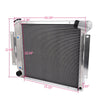 2 Row Aluminum Racing Cooling Performance Radiator Replacement For International Harvester Scout II Truck/Pickup V8 1970-1981