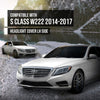 G-PLUS Headlight Lens Cover Compatible with Benz W222 S-Class 2014 2015 2016 2017 Left Side Front Headlamp Lens Cover Clear