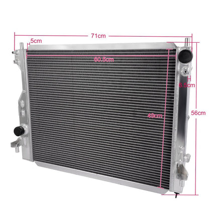 2 Row Aluminum Racing Radiator Stop Leak Replacement For FORD MUSTANG GT/SHELBY MT/MANUAL 4.0L-5.4L 2005-2014