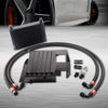 G-PLUS 25 Row Aluminum Engine Transmission Oil Cooler Kit Upgrade Compatible With BMW 3 SERIES 335I E90 E92 N54 Black