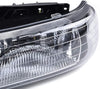 G-PLUS Headlights & Fog Lights Compatible With 1999-2002/Chevy Silverado 1500/2500 2000-2006/Suburban Tahoe 1500 2500 Headlamps & Fog Lamps 6pcs (Black Housing Amber Reflector),faros delanteros