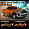 G-PLUS in-Channel Side Window Vent Visor Deflectors Rain Guards Compatible with Dodge Ram 2500 3500 Mega/Crew Cab 2019-2026 Impact-Resistant PMMA 4 PCS Smoky