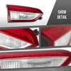 G-PLUS LED Inner Tail Light Left & Right Side Rear Lamp Compatible with Buick Envision 2019-2020 Red