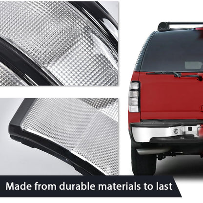G-PLUS Tail Lights Assembly w/o Wiring Harness Fit Chevy Silverado 2500 HD 3500 HD/GMC Sierra 3500 HD 2016 2017 2018 2019 Left & Right Rear Brake Lamps, GM2800293 GM2801293, Dark Red Lens