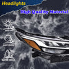 G-PLUS Headlights Assembly, Compatible with 2020-2021 Nissan Sentra Right Bumper Headlamp, Clear Lens Black Housing Amber ReflectorBumper Headlamps