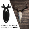 G-PLUS Black 1PC Wall Hanger Hook European Antler Style Wall Mount Bracket for Hanging Mounting Elk Deer Antelope Living Room Bedroom Home Decor