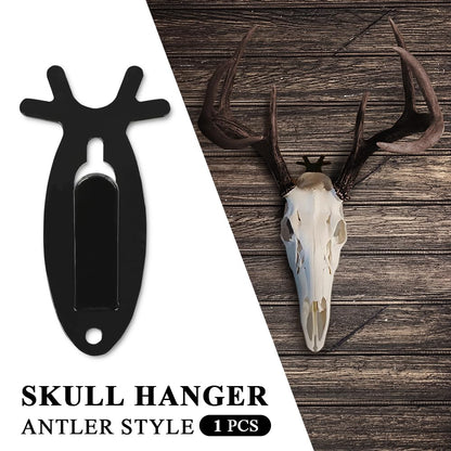G-PLUS Black 1PC Wall Hanger Hook European Antler Style Wall Mount Bracket for Hanging Mounting Elk Deer Antelope Living Room Bedroom Home Decor