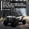 G-PLUS Soft Upper Doors Compatible with Polaris RZR XP 1000 and RZR XP Turbo 2014-2022 Fit Polaris RZR S 1000 2016-2020 Black 2 Pcs