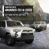 G-PLUS Fog Light Trim Set Left & Right w/Fog Light Hole Compatible with Toyota 4Runner (submodel: Limited, SR5) 2014 2015 2016 2017 2018 2019 2020 5212735100, 5212835080 Black