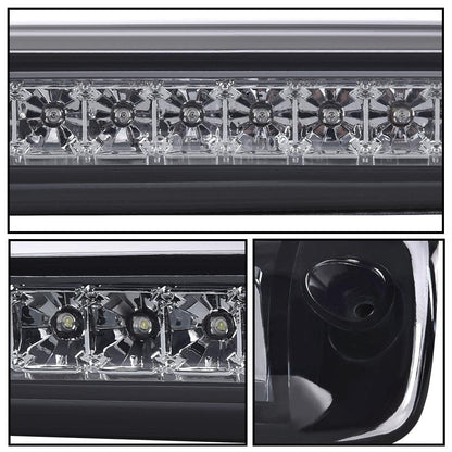 G-PLUS LED 3rd Brake Light Compatible with Chevy Silverado & GMC Sierra 1999-2006/Fit 2007 Silverado & Sierra Classic Brake Lamp Tail Light Assembly Smoky Lens Chrome Housing
