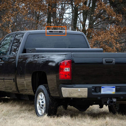G-PLUS White Cover Black Bottom 3D LED Bar For 07-13 Compatible for Silverado/Sierra 3rd Third Brake Light/Cargo Lamp Lens