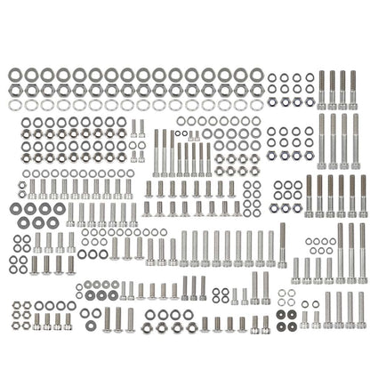 G-PLUS ATV Bolt Screw Kit Set 378 Piece Compatible with Yamaha Banshee 350 YFZ350 1987-2006 Polished Stainless Silver Color Iron