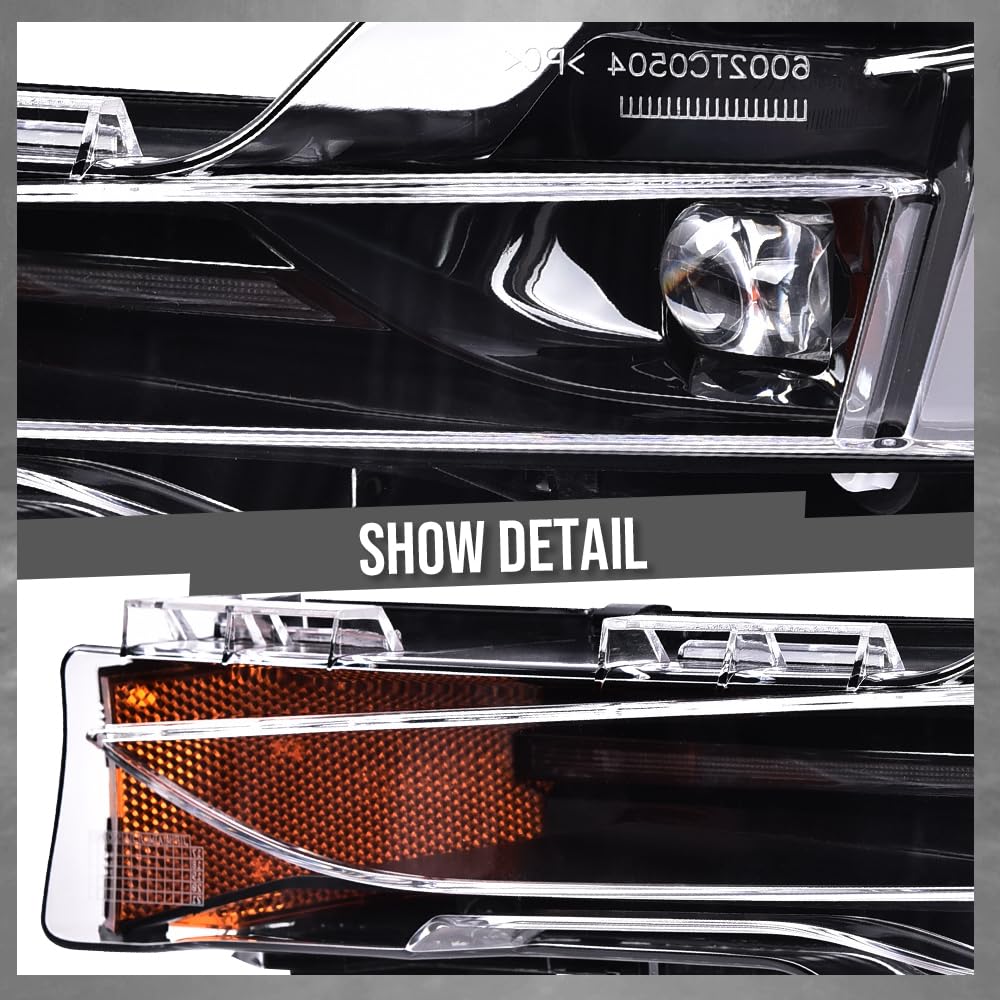 G-PLUS Left Fog Light Compatible with Tesla 3 2017-2023 /Fit Tesla Y 2020-2023 Amber DRL UP-LEVEL Left Front Driver LH Fog Lamp 1077391-00-D 1077391-00-E 1077391-00-F