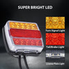 G-PLUS 2pcs Magnetic LED Trailer Towing Light Kit 24ft Cable with 7 Pin Plug Fit for 5 Wire Systems Standard Trailer RVs Campers Trucks UTEs UTVs