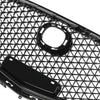 G-PLUS Front Bumper Upper Grille Compatible with Mazda 3 Axela 2017-2018 Honeycomb Mesh Grill ABS Painted Glossy Black