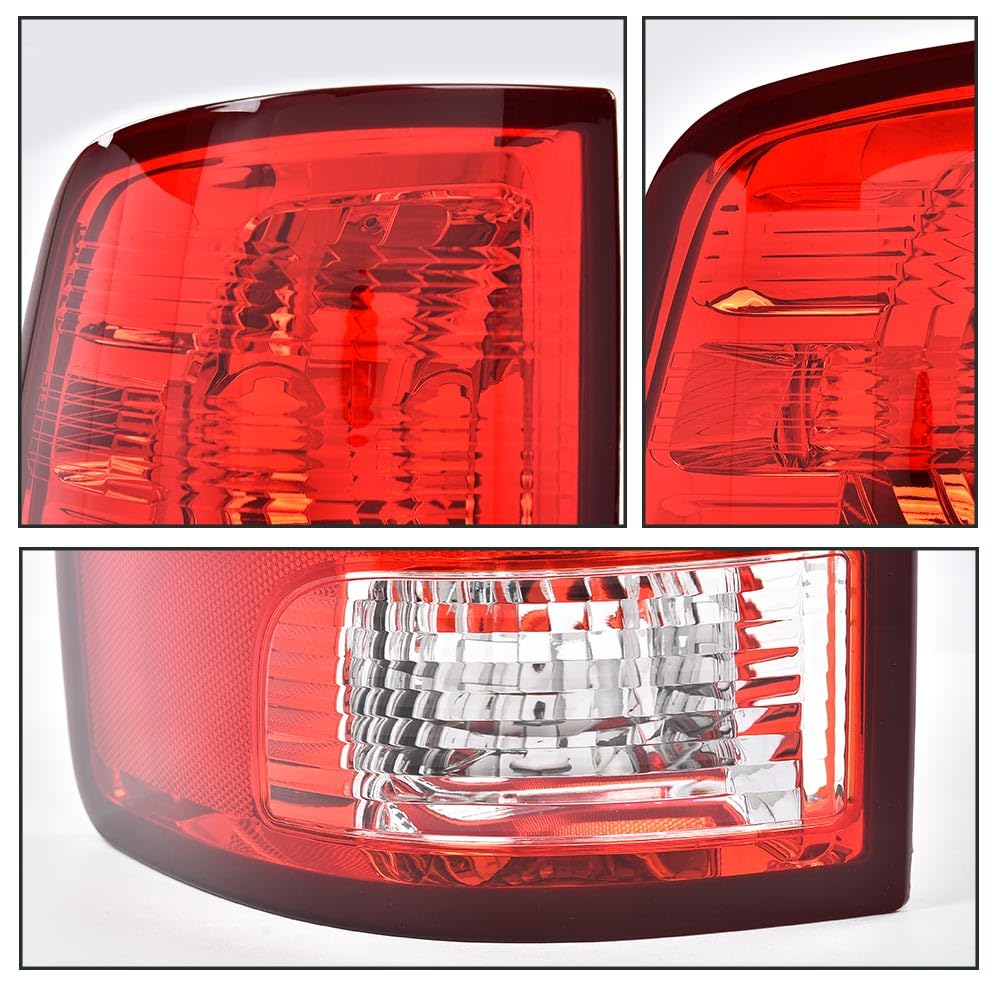G-PLUS Rear Left Tail Light Assembly w/o Bulbs Compatible with Dodge Ram 1500 2009-2018, Fit Dodge Ram 2500 3500 2010-2018, Left Driver Side Rear Brake Lamps, Red Lens, CH2819124