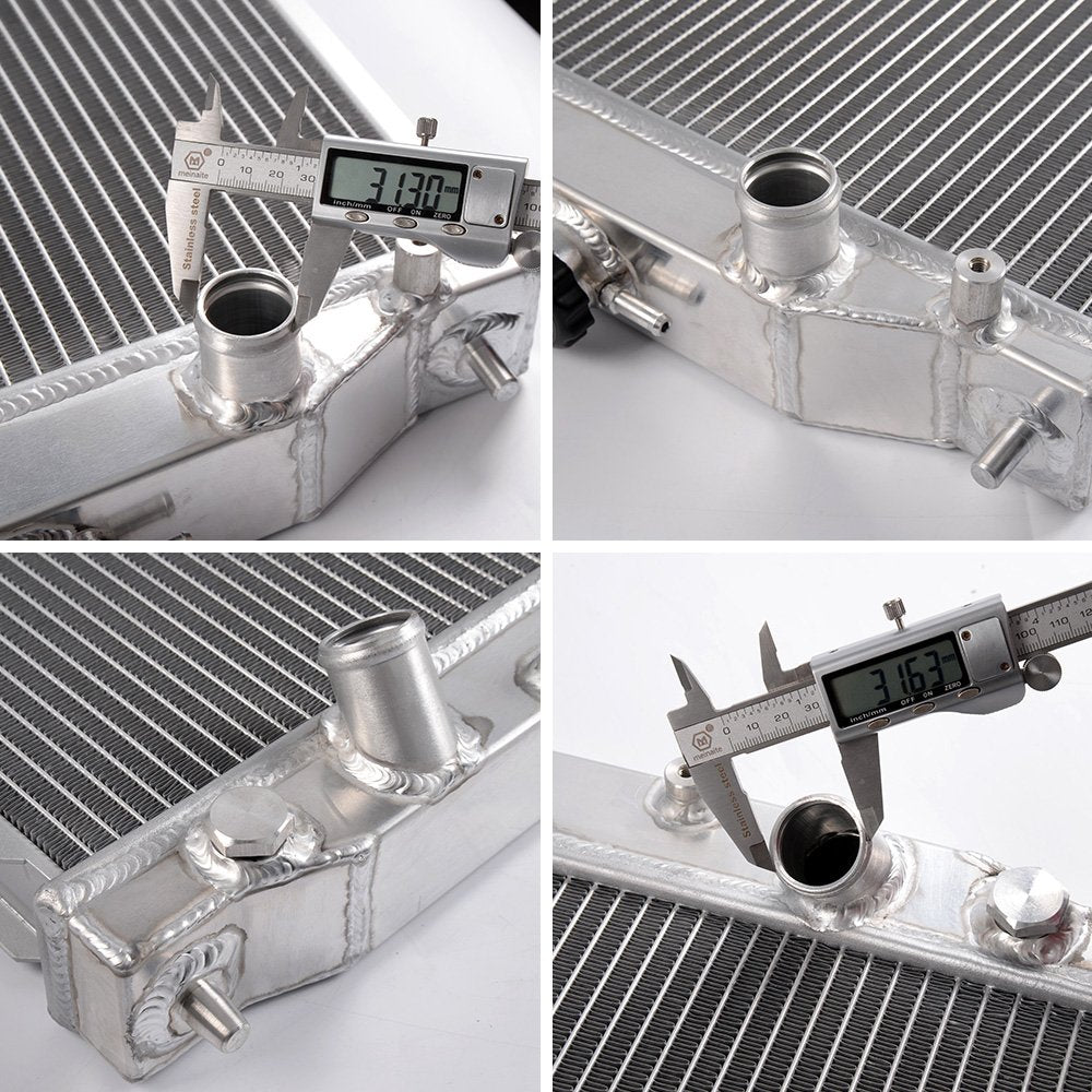 2 Row Aluminum Racing Radiator Stop Leak Compatible For Honda S2000 2.0L/2.2L 2000-2005 MANUAL
