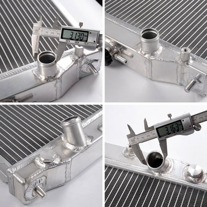 2 Row Aluminum Racing Radiator Stop Leak Compatible For Honda S2000 2.0L/2.2L 2000-2005 MANUAL