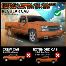 G-PLUS Window Vent Visor Deflectors 2PCS for Chevy Silverado GMC Sierra 1500 1999-2007 PC Smoky Product Features