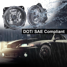 G-PLUS Fog Lights for Ford Mustang Cobra 2003-2004 Focus SVT 2002-2004 Escape 2005-2007 Clear Lens Additional Angle