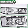 G-PLUS Headlights Fit Chevy Colorado/GMC Canyon 2004-2012,Fit Isuzu i-280 i-350 2006/i-290 i-370 2007-2008 Headlamps Clear Lens Chrome Housing Clear Reflector,faros delanteros Assembly