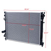 G-PLUS Aluminum Radiator Compatible with Chrysler 300/Dodge Charger Magnum Challenger SRT8 2005-2008