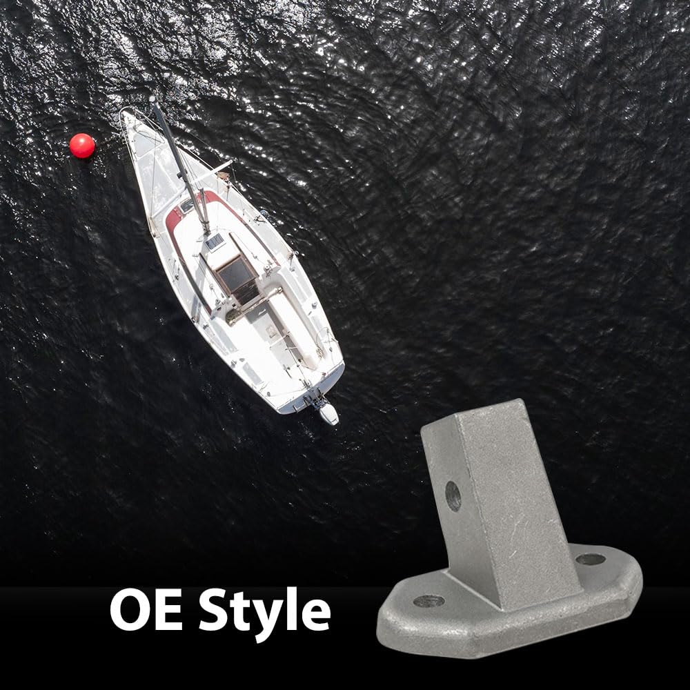 G-PLUS Motor Toter Stud w/Holes Fit Marine Tracker Silver