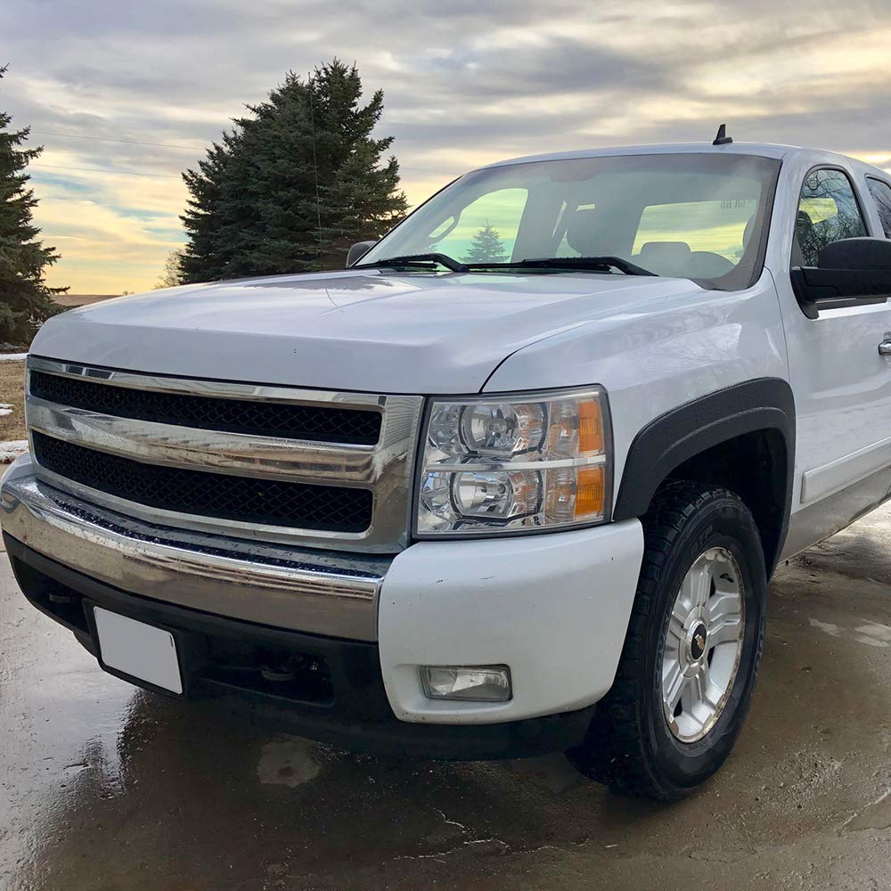G-PLUS Front Headlight Lens Cover Compatible With Chevy Silverado 1500/2500HD/3500HD 2007-2013,Clear Lens,Left & Right Side