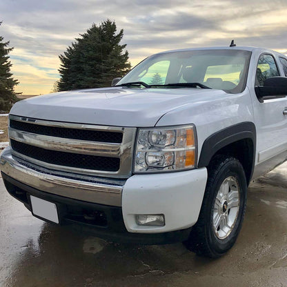 G-PLUS Front Headlight Lens Cover Compatible With Chevy Silverado 1500/2500HD/3500HD 2007-2013,Clear Lens,Left & Right Side
