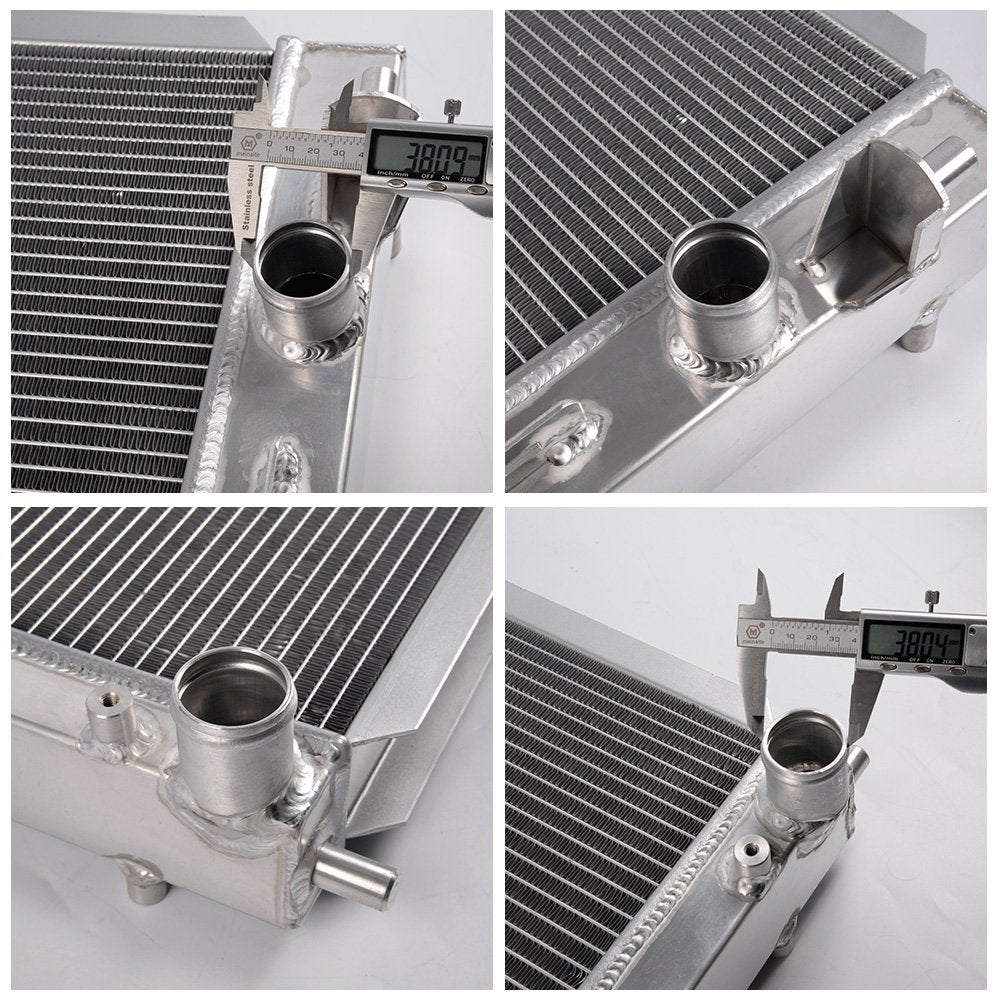 2 Row Aluminum Racing Radiator Stop Leak Replacement For FORD MUSTANG GT/SHELBY MT/MANUAL 4.0L-5.4L 2005-2014