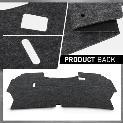 G-PLUS Hood Insulation Pad Truck Under w/Clips Compatible with Ford F150 1992-1996/Fit Ford F250 F350 1992-1997