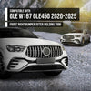 G-PLUS Front Bumper Outer Molding Trim Compatible with BenzGLE450 4Matic 3.0L L6 - Electric/Gas 2020-2025 1678858403, 1678858303 Silver