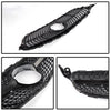 Front Diamond Style Grille Grill Trim Shell Compatible with W205 C Class C250 C300 C400 C450 AMG Sport 2015 2016 2017 2018 Without Camera