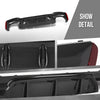 G-PLUS Rear Diffuser Compatible with BMW G30 5 Series 2017 2018 2019 2020 2021 2022 2023 Only Fit Models with M Sport Bumper Carbon Fiber Black