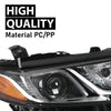 G-PLUS Projector Headlight w/Bulb Compatible with Toyota Camry LE SE 2018-2022 Right Passenger Clear Lens Black Housing Amber Reflector TO2503255Bumper Headlamps,faros delanteros
