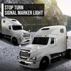 G-PLUS 2PCS 17 LED Dual Function Watermelon Lights Compatible with Trailers, Trucks, Caravans, Pickup, Cars, Van, RVs, Lorries, Boats Stop Turn Signal Marker Light Amber Lens