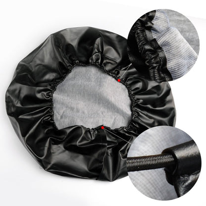 G-PLUS 14" Spare Tire Cover Wheel Protectors Weatherproof Vinyl Leather Compatible with Honda CR-V CRV (Tire Diameter 23"-27") Black