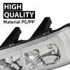 G-PLUS LED Headlights Headlamps Fit Chevy Express GMC Savana 1500 2003-2014, Fit Chevy Express GMC Savana 2500 3500 2003-2023 Bumper Headlamp Clear Lens Chrome Housing,faros delanteros Assembly