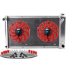 Compatible For CHEVY C/K SERIES C10 C20 K10 K20 PICKUP 1967 1968 1969 1970 1971 1972 Aluminum Radiator Replacement + 12" Radiator Cooling Fan