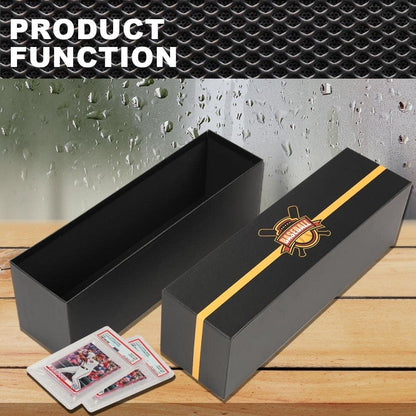 G-PLUS Graded Cards Holder Container Graded Card Storage Box Holds 50-55 Black Graded Card Box Graded Sports Card Storage Box