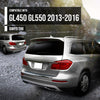 G-PLUS Rear Upper Bumper Face Bar Trim Molding Compatible with Benz GL350 GL450 GL550 2013-2016 1668851001, 1668851274 Silver
