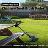 G-PLUS 2pcs 7" Chainsaw 14-Tooth Brush Blades Fit Bush Cutter Weed Eater Trimmer Head Black