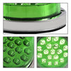 G-PLUS Green Lens White LED Light Marker Turn Signal Light Lamp w/Base Universal