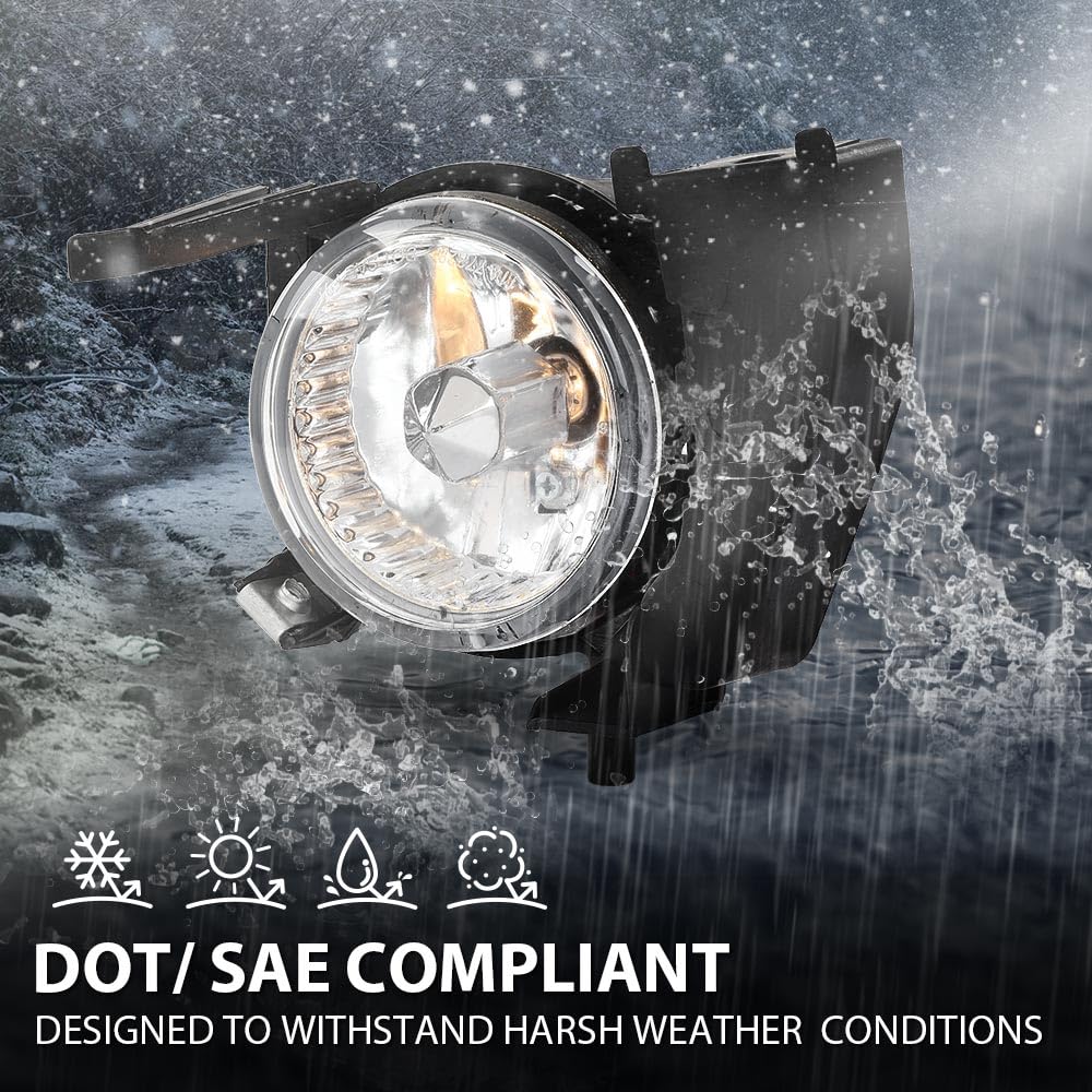 G-PLUS Front Right & Left Side Fog Lights Driving Lamp Assembly Compatible with Subaru Forester 2006-2008 84501SA180