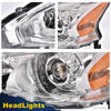 G-PLUS Headlights Compatible With 2013 2014 2015 Nissan Altima 4-Door Sedan Factory Style Automotive Halogen Model Headlamps (Clear Lens Chrome Housing Amber Reflector),faros delanteros