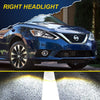 G-PLUS Headlights Assembly Fit 2016-2018 Nissan Sentra 4-Door Sedan S SL SR SV, (ONLY For Factory Halogen Models),Headlamps Black Housing, Passenger Side (Right),faros delanteros