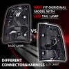 G-PLUS Tail Lights w/o Bulbs, Fit Dodge Ram 1500 2500 3500 2009-2010/Fit Ram 1500 2500 3500 2011-2018(Not Fit 2013-2018 w/Factory LED Tail Lights) Left&Right Luces Traseras Rear Brake Lamps Assembly