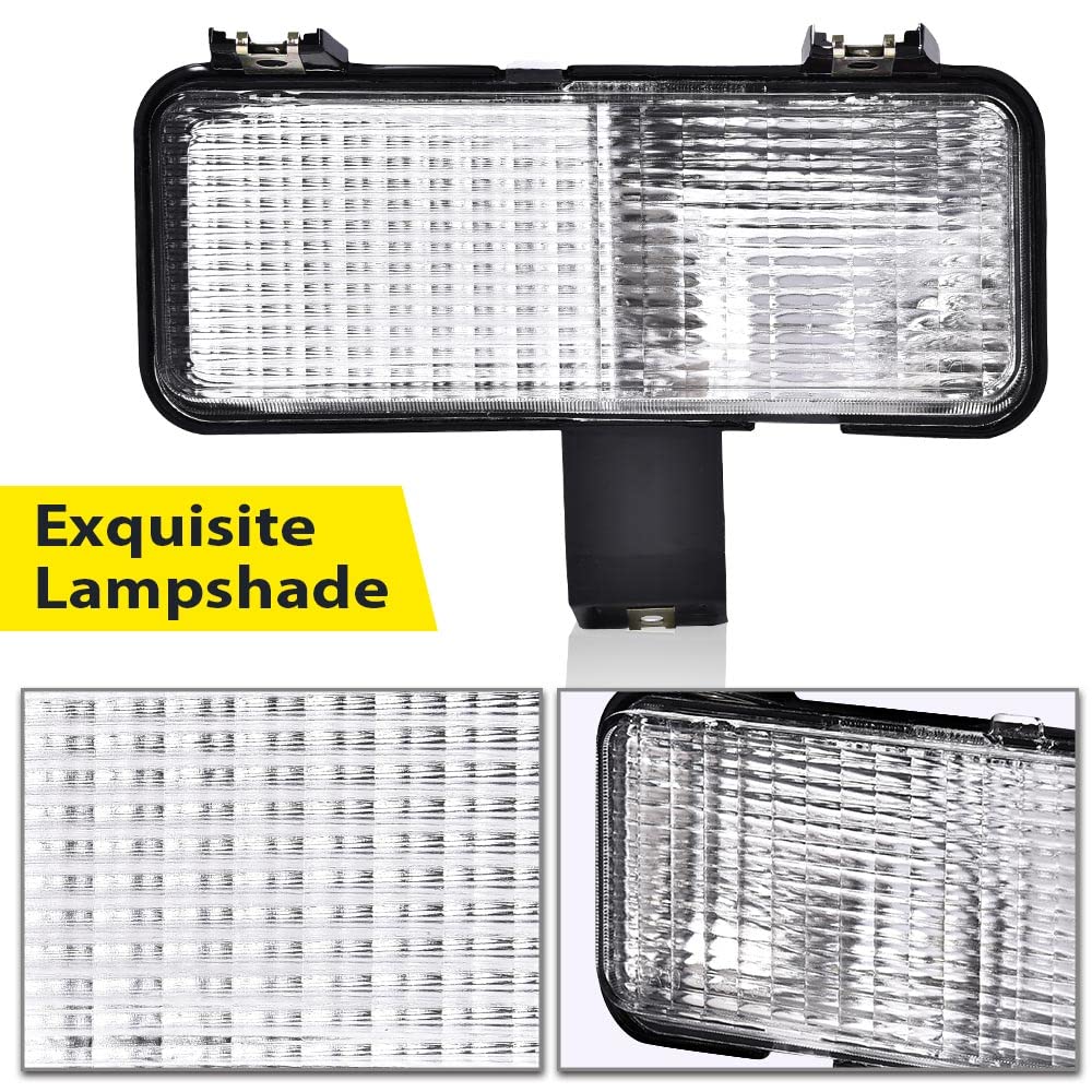 G-PLUS Front Turn Signal Light Assembly Compatible with Chevy Suburban 1981-1982 Fit Chevy Blazer PU Fit GMC Jimmy Suburban PU Driver Left Passenger Right Side Clear Lens