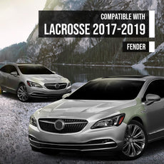 G-PLUS Fender Assembly Front Left for Buick LaCrosse 2017-2019 Gray Front View