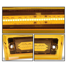 G-PLUS LED Front Side Marker Light for Chevy C10 C20 C30 GMC 1981-1991 Amber Lens Close-up View